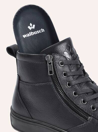 Leder-Schnürer Hightop Blau