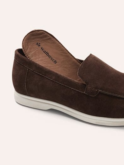 Velours-Loafer Braun