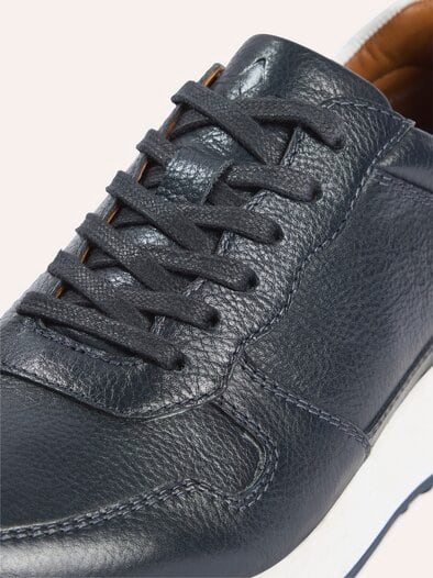 Leder Sneaker Blau