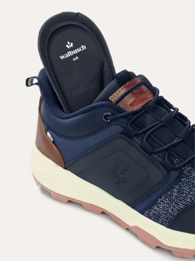 Materialmix Sneaker Mühelos Blau