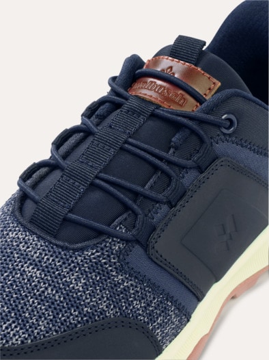 Materialmix Sneaker Mühelos Blau
