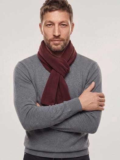 Fleece-Schal Merlot