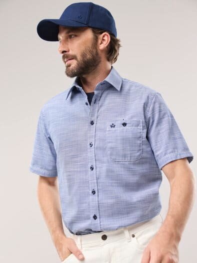 Leinen Baseballkappe UV-Schutz Blau