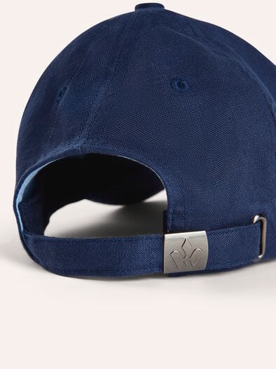 Leinen Baseballkappe UV-Schutz Blau
