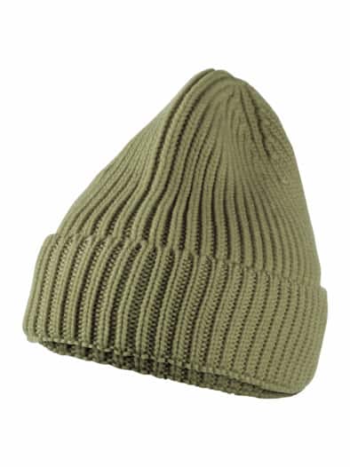 Merino-Mütze Krokogrün