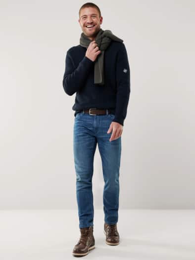 Merino-Schal Krokogrün