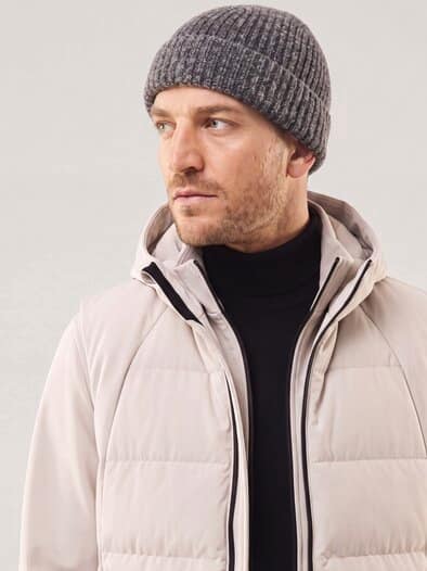 Boucle Wollmütze Braun