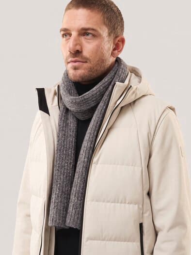 Boucle Wollschal Braun