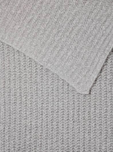 Boucle Wollschal Grau