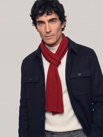 Cashmere Schal Rot