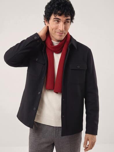 Cashmere Schal Rot