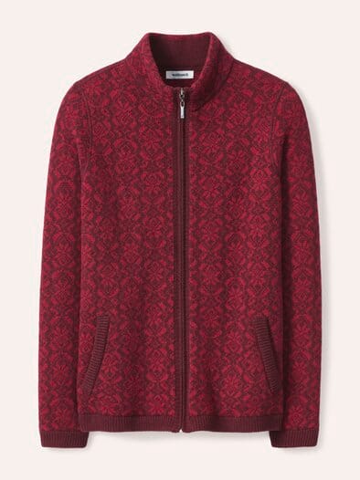 Strickjacke Stern Merlot