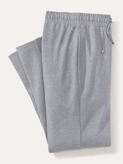 Baumwollstretch Hose Grau Melange
