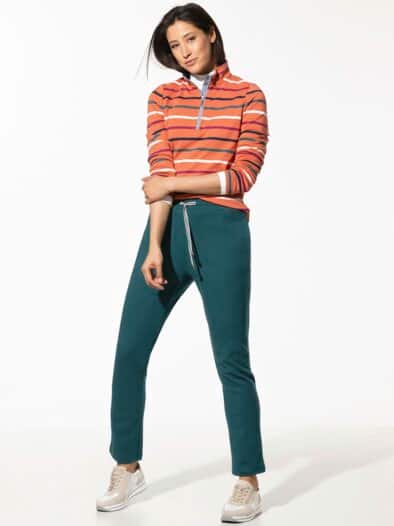 Baumwollstretch Hose Smaragd