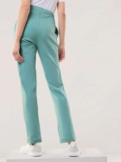 Baumwollstretch Hose Gletschergrün