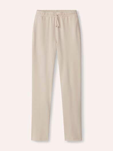 Baumwollstretch Hose Creme