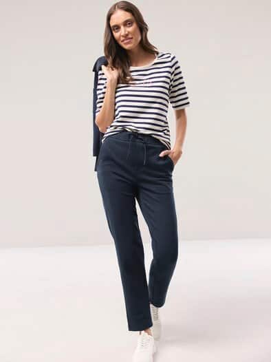 Jersey Twill Hose Nachtblau