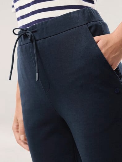 Jersey Twill Hose Nachtblau