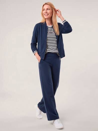 Baumollstretch Blouson Marine