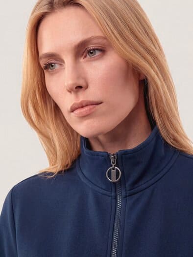 Baumollstretch Blouson Marine