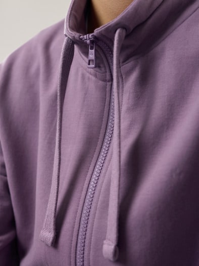 Sweat Jacke Soft Touch Mauve
