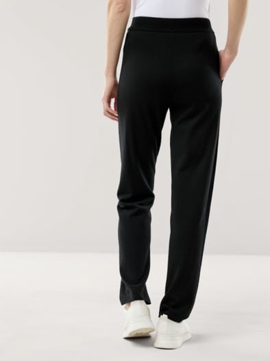 Lounge Strickhose Schwarz
