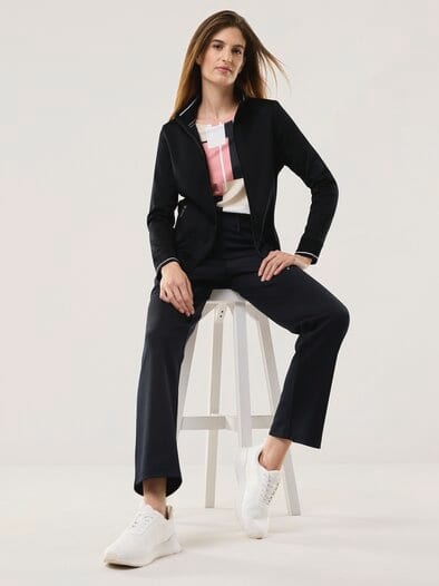 Extraglatt Freizeitjacke Schwarz