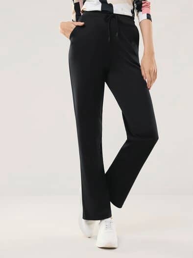 Extraglatt Freizeithose Schwarz