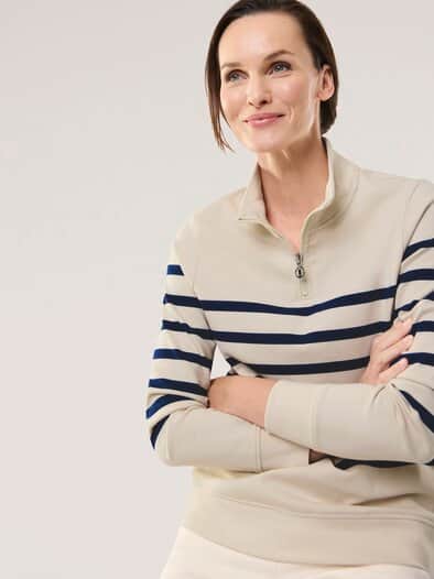 Baumwollstretch Troyer Creme