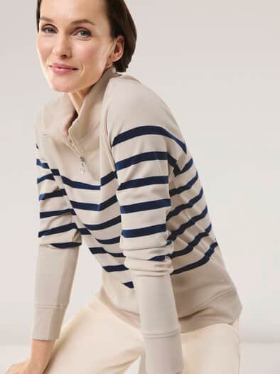 Baumwollstretch Troyer Creme