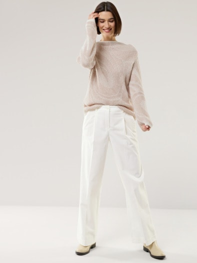 Kuschelgarn Pullover Vanise Natur/Offwhite