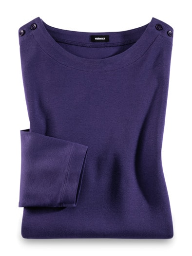 Shirt Soft-Ripp Violett