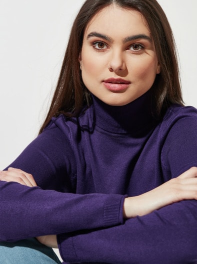 Viskose-Rolli Hautschmeichler Violett