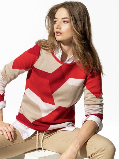 Jacquard-Pullover Grafika Jacquard-Pullover Grafika