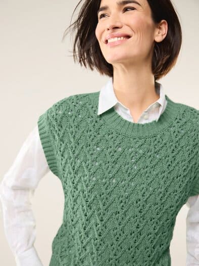 Pullunder mit Ajourmuster Basikikum