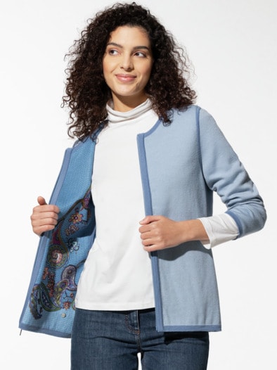 Wendestrickjacke Paisleyprint Wendestrickjacke Paisleyprint