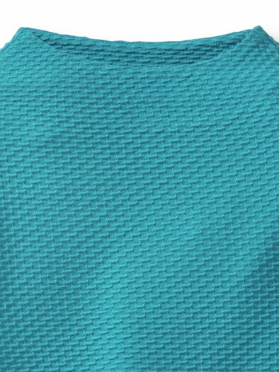 Struktur-Sweaty Feel Good Pfauenblau