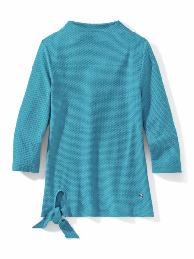 Struktur-Sweaty Feel Good Pfauenblau
