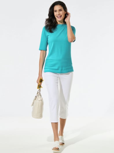 Shirt-Pullover Cool Touch Lagune