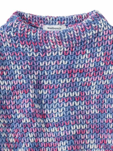 Leichtgewicht-Pullover Multicolor Jeansblau