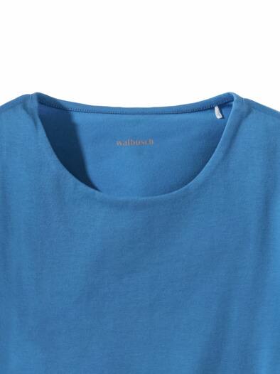 Baumwollshirt  Double Königsblau