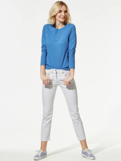 Baumwollshirt  Double Königsblau