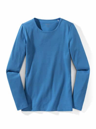 Baumwollshirt  Double Königsblau