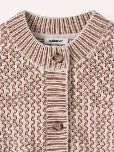 Strickjacke Chic & Go Natur/Praline