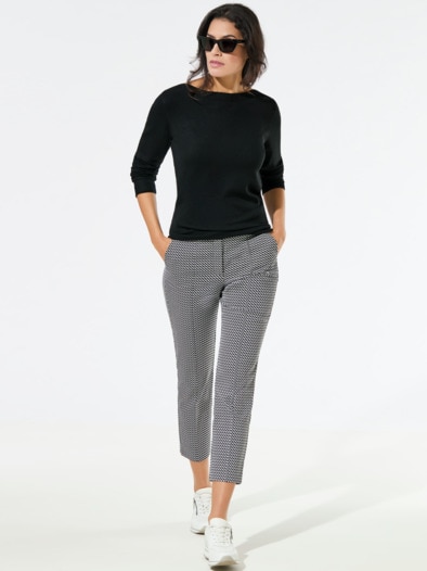 U-Boot-Pullover Hautschmeichler Schwarz