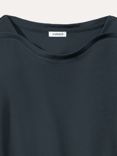 Pique-Shirt Edeljersey Schwarz