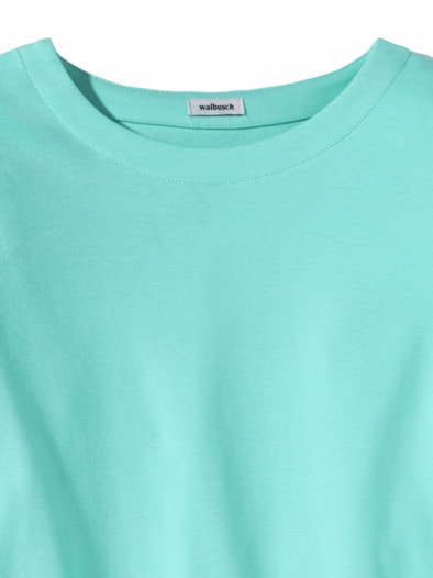 Baumwollshirt Softrib Wasserblau