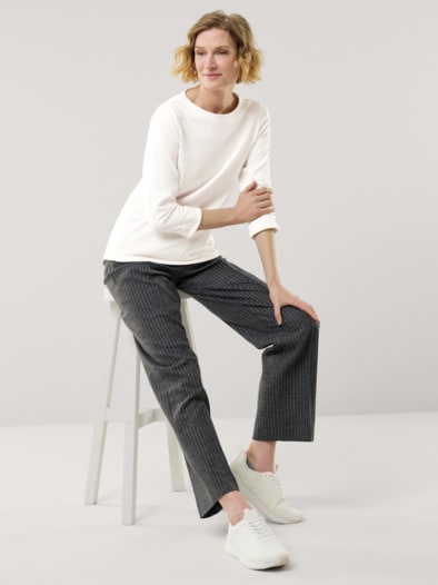 Baumwollshirt Softrib Offwhite