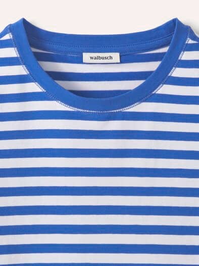 Baumwoll Ringelshirt Tintenblau