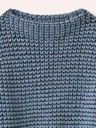 Pullover in Grobstrickoptik Smokey Blue
